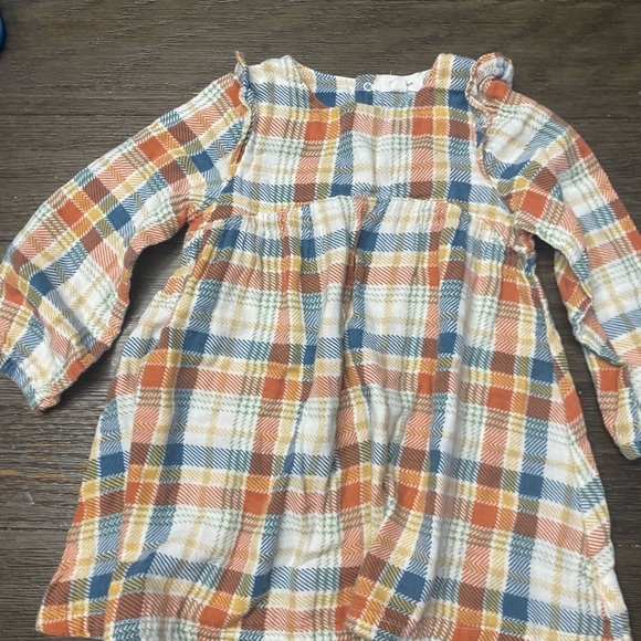 Angel Dear Muslin Plaid Drop Waist Dress 2T - Picture 1 of 8